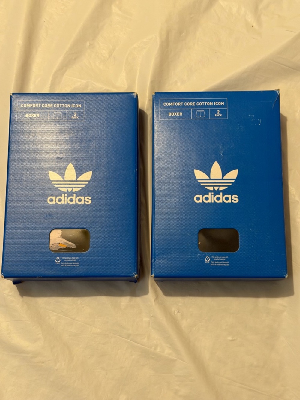 adidas Comfort Core Cotton Icon Boxer Shorts 2 Pack Multicolor Size M 2 BOXES